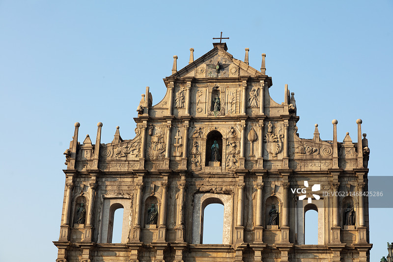 澳门大三巴牌坊特定图片素材