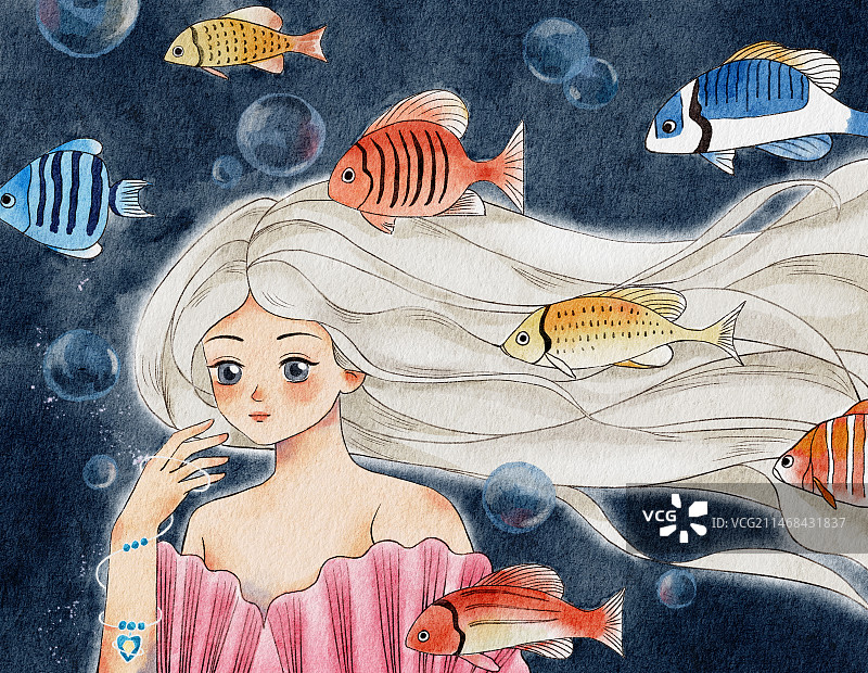 海的女儿-小美人鱼图片素材