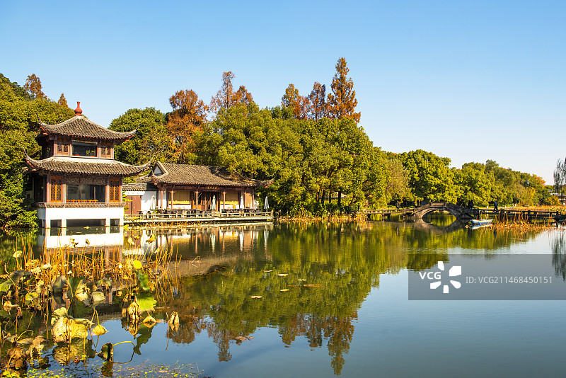 杭州西湖风景 江南园林风景 园林风景 古典风格图片素材