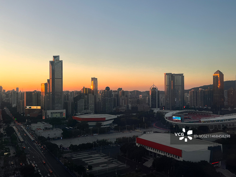 广州·日落余晖图片素材