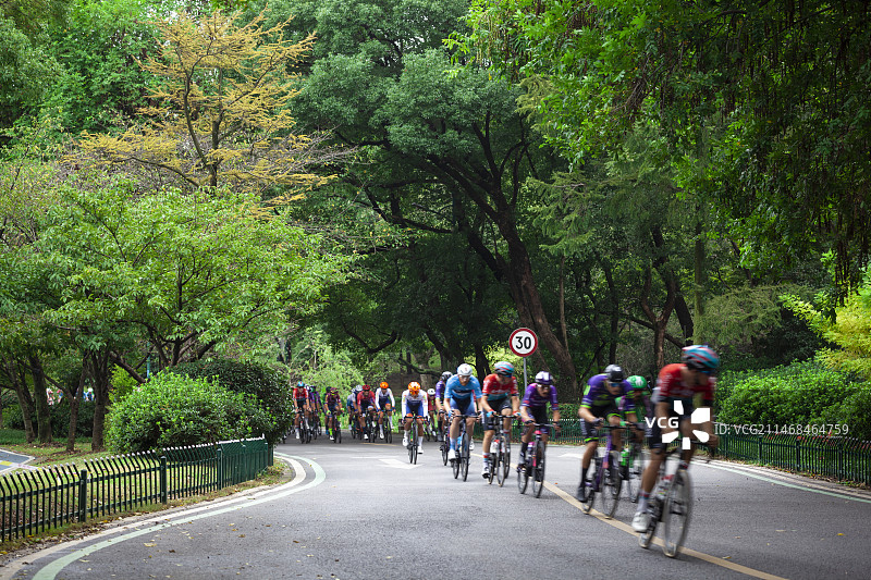 环太湖国际公路自行车赛图片素材