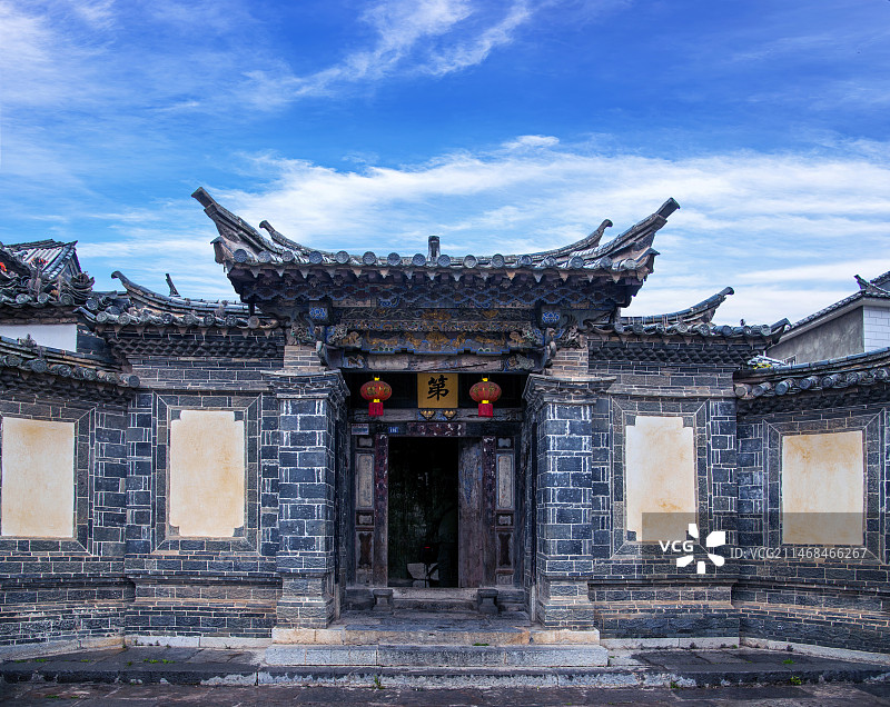 世界建筑遗产云南建水团山村民居图片素材