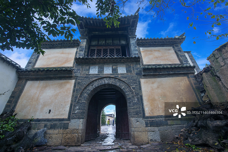 世界建筑遗产云南建水团山村“锁翠楼”图片素材