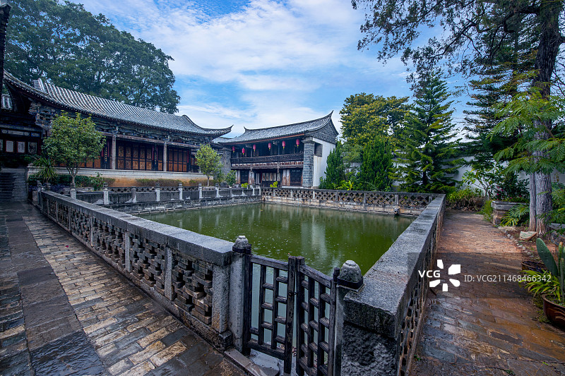 世界建筑遗产云南建水团山村“张家花园”图片素材