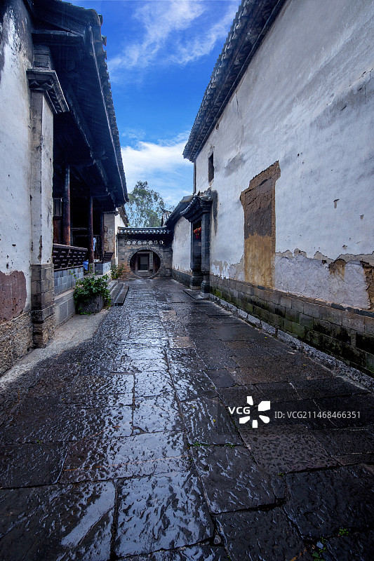 世界建筑遗产云南建水团山村民居图片素材