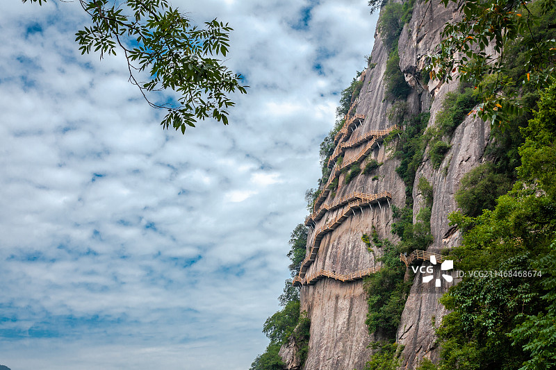 陕西红河谷森林公园空中栈道图片素材