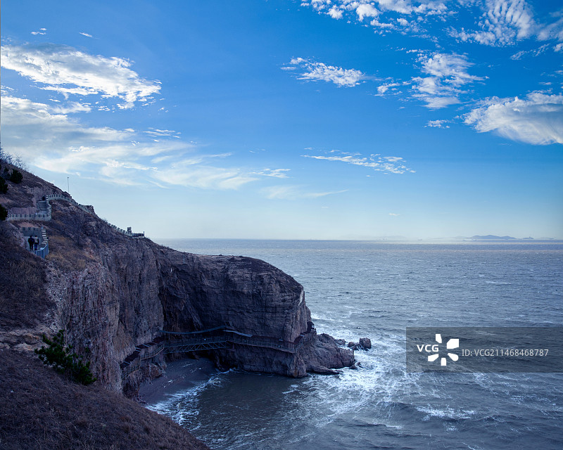 山东省蓬莱市蓬莱阁图片素材