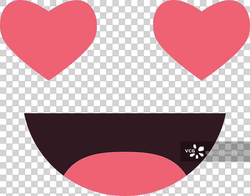 简约的恋爱表情符号图片素材