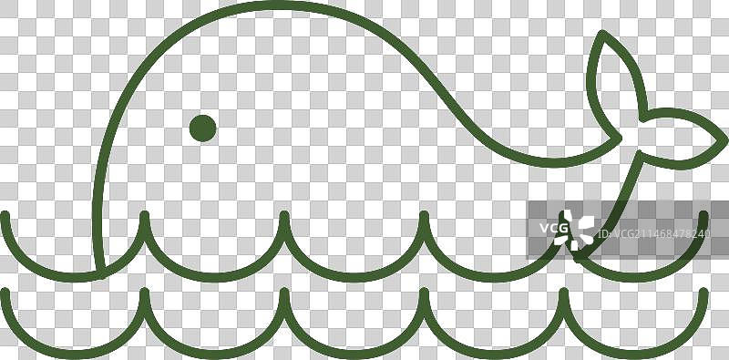 鲸鱼图标图片素材