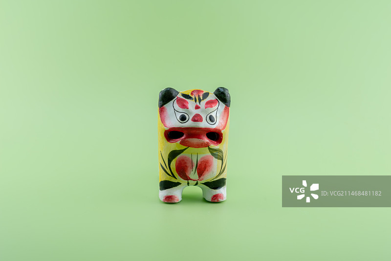 传统泥老虎特写图片素材