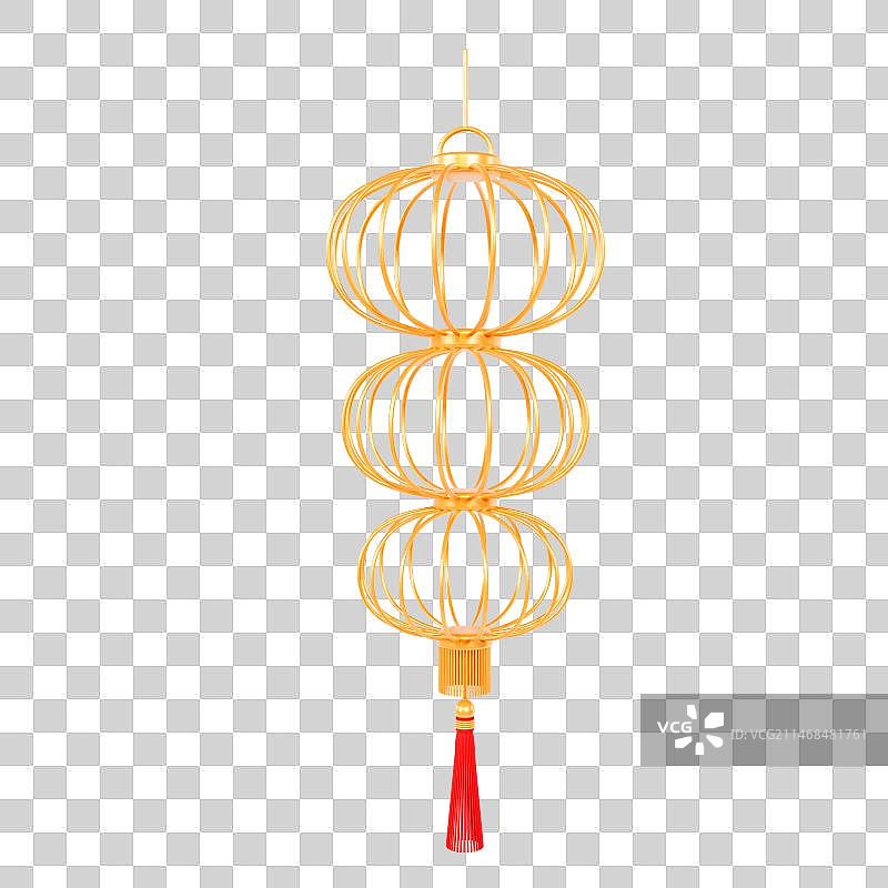 3D元宵节春节红灯笼猜灯谜中秋节元素图片素材