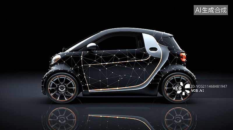 【AI数字艺术】未来充电汽车图片素材