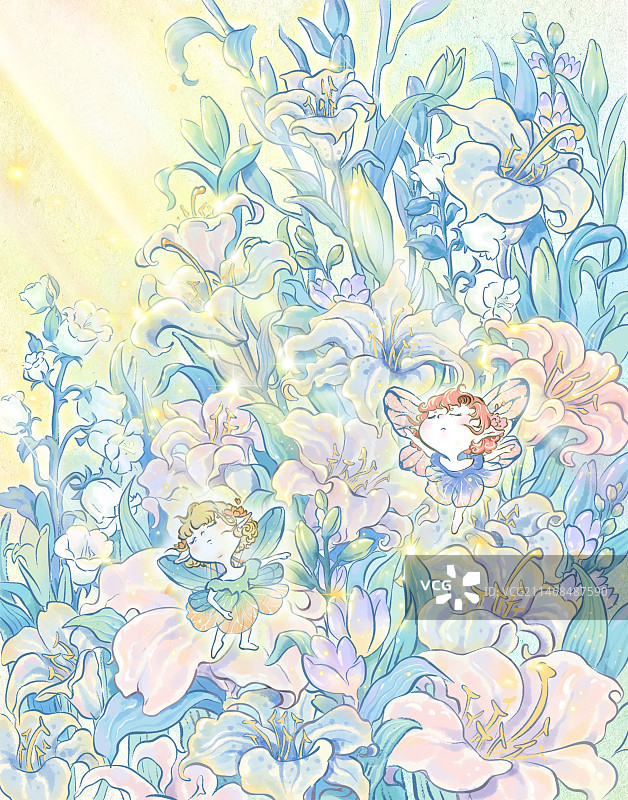 百合小精灵图片素材