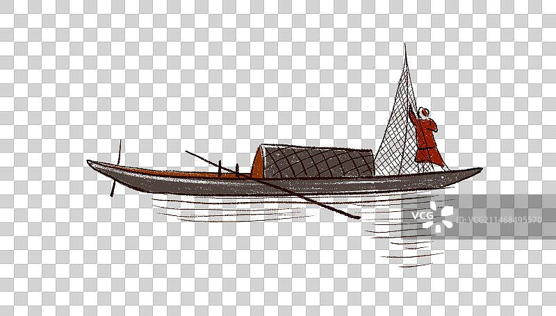 渔船元素图片素材