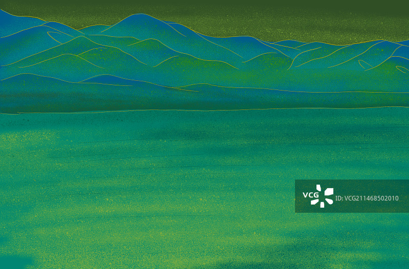 国潮风山群背景图片素材