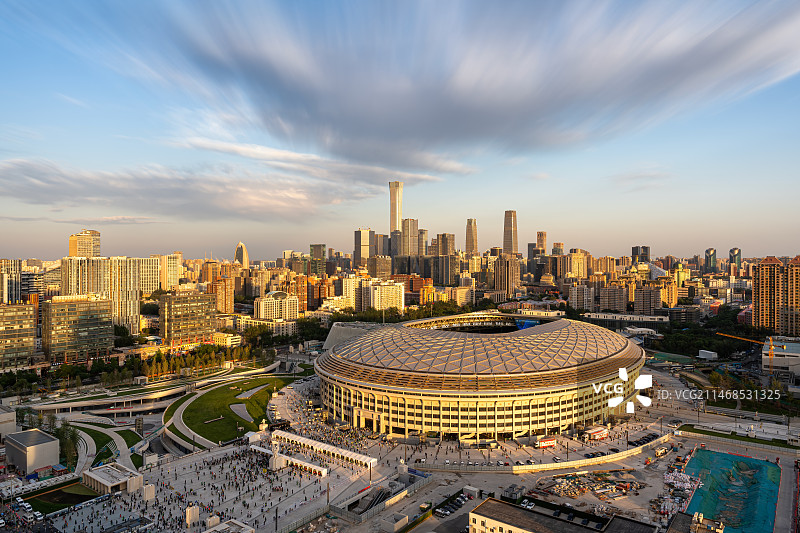 工人体育场与CBD图片素材