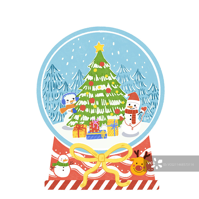 圣诞节插画海报元素图片素材