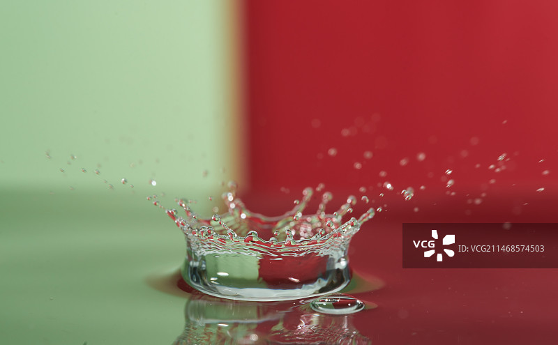 水滴飞溅特写图片素材