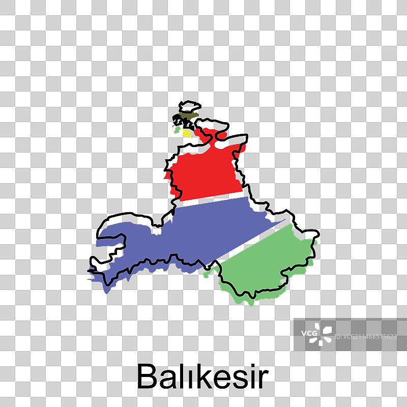 巴利克埃西尔城市地图设计模板图片素材