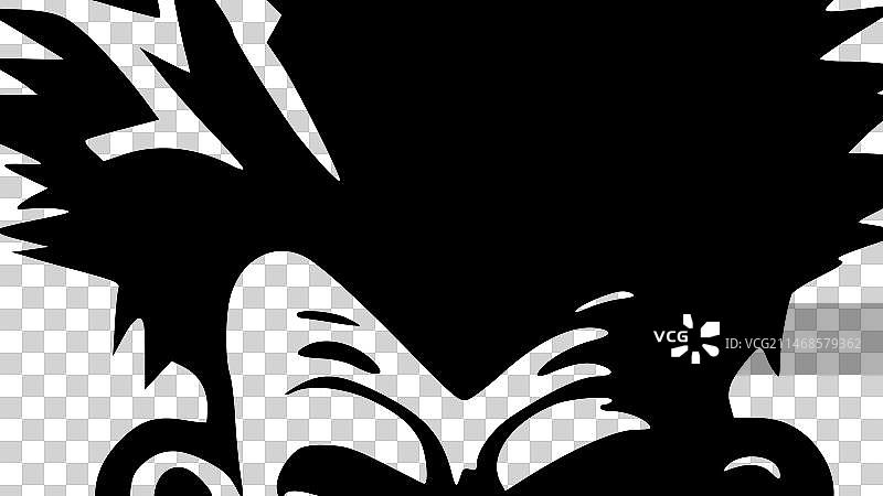 小丑 - 简约扁平风格Logo图片素材