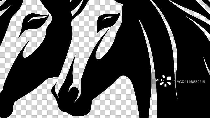 高品质马标志 - T恤理想选择图片素材