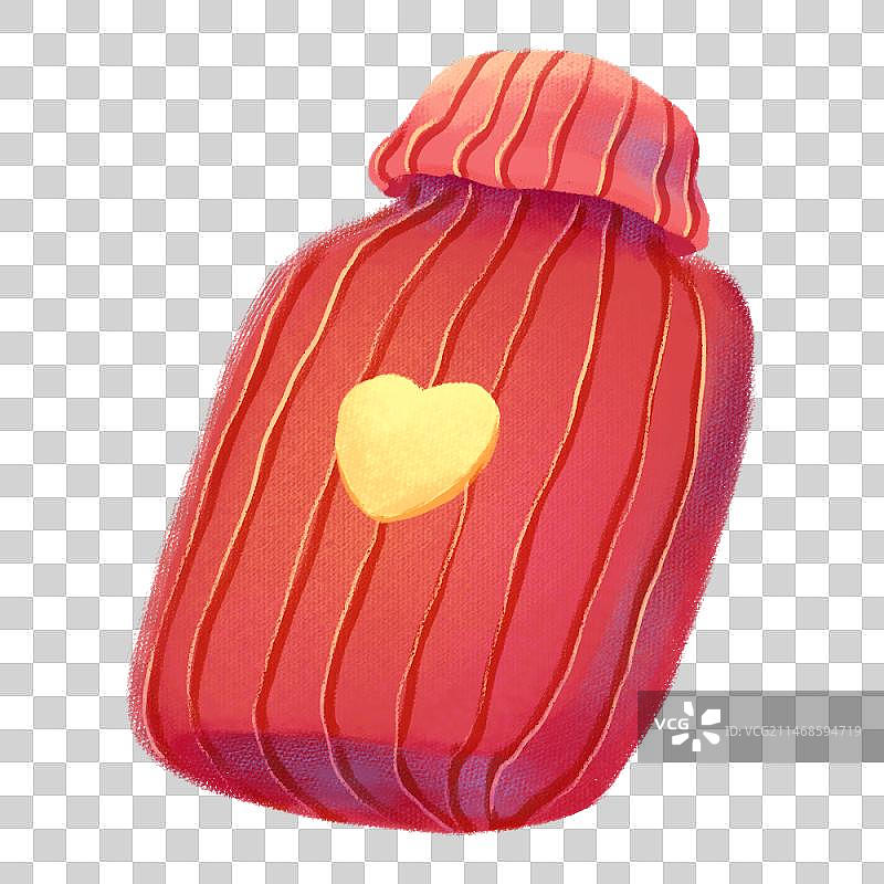 保暖物品-红色暖手袋图片素材