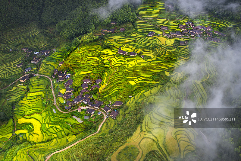 山里人家图片素材