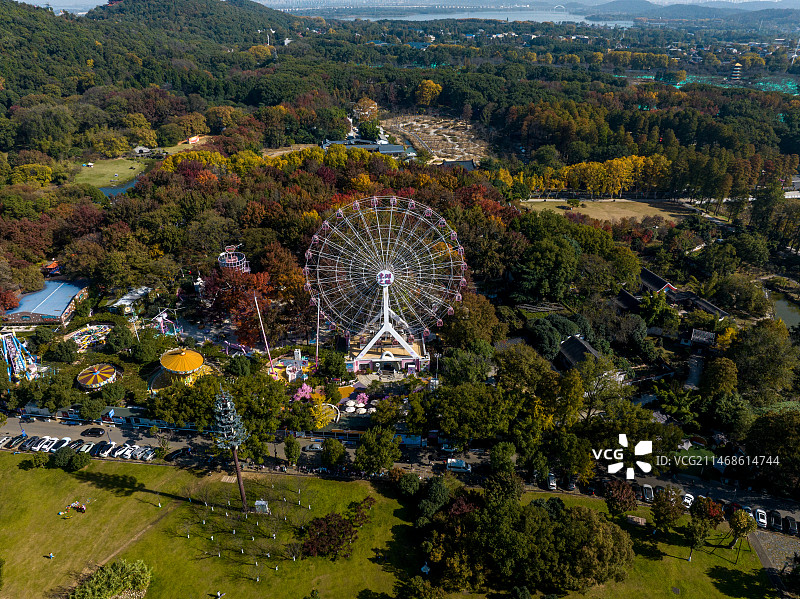 航拍武汉东湖旅游风景区图片素材
