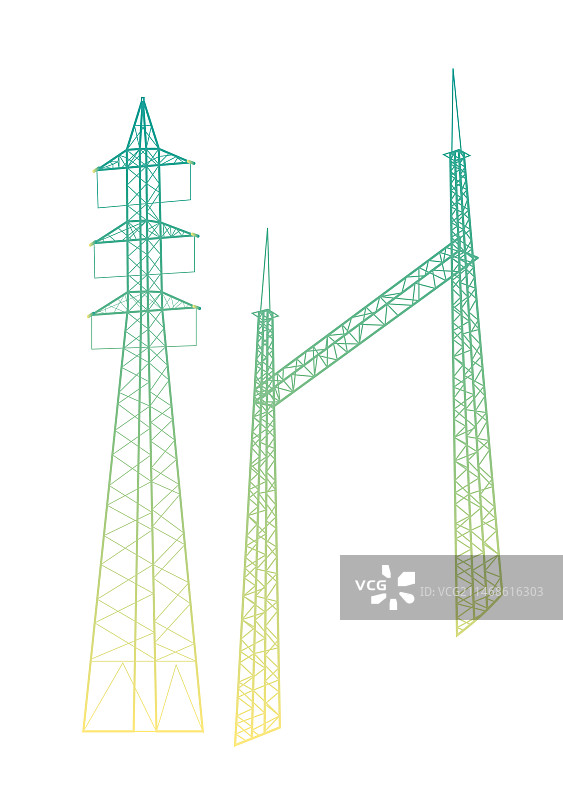 电缆电线杆图片素材