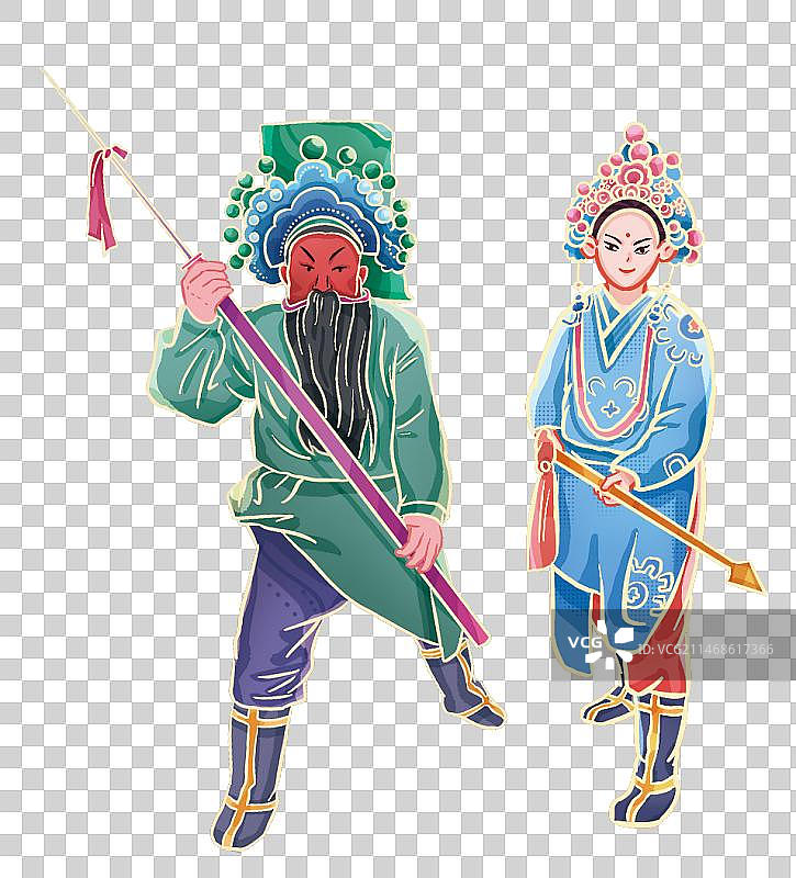 社火表演民俗脸谱人物图片素材