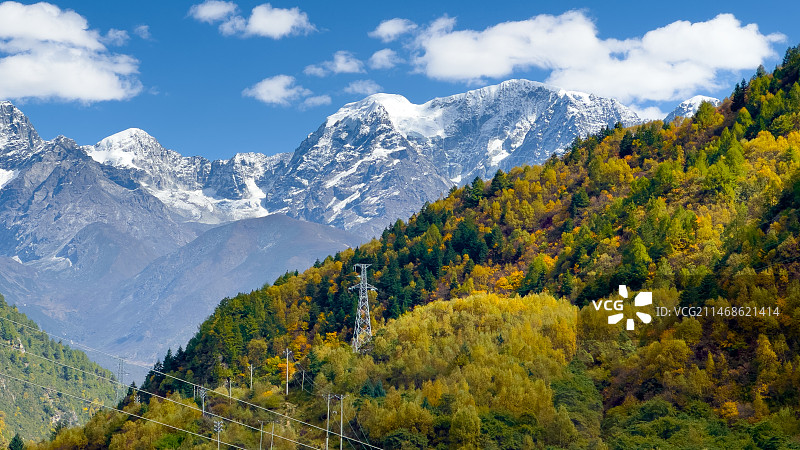 川西的秋色图片素材