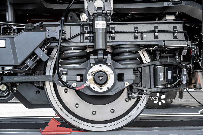 混合动力调车机车车轮机械背景图片素材