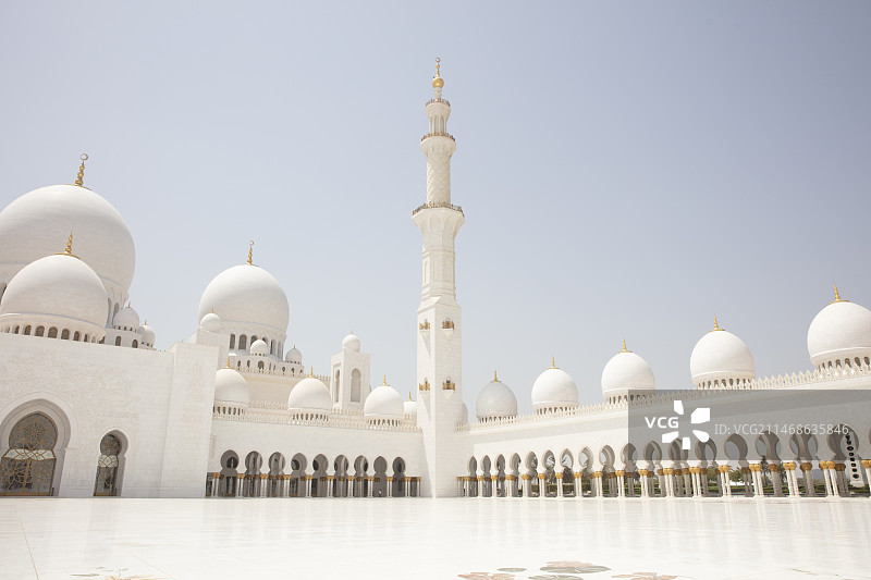 阿布扎比清真寺图片素材
