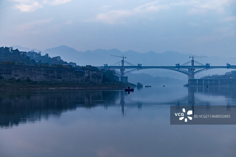 嘉陵江畔图片素材