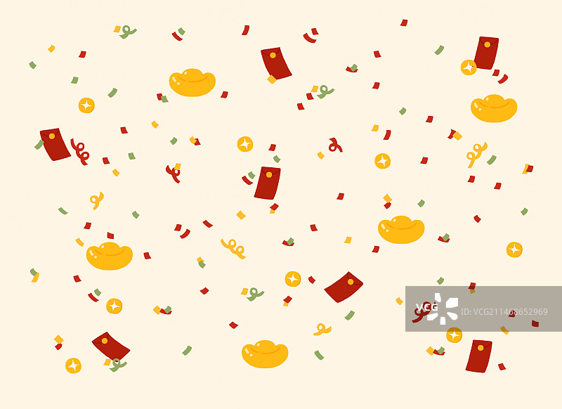 彩带红包背景图片素材