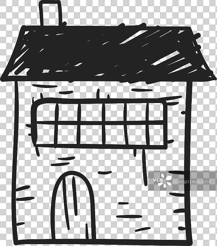 石屋手绘图标图片素材