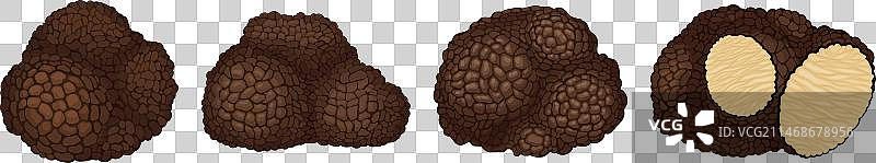 美味的黑松露蘑菇图片素材