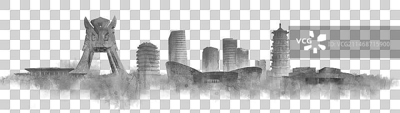 淄博免扣城市建筑图片素材