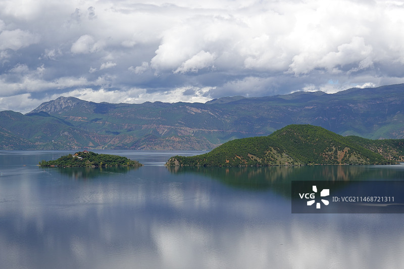 湖景 开阔 景观 泸沽湖图片素材