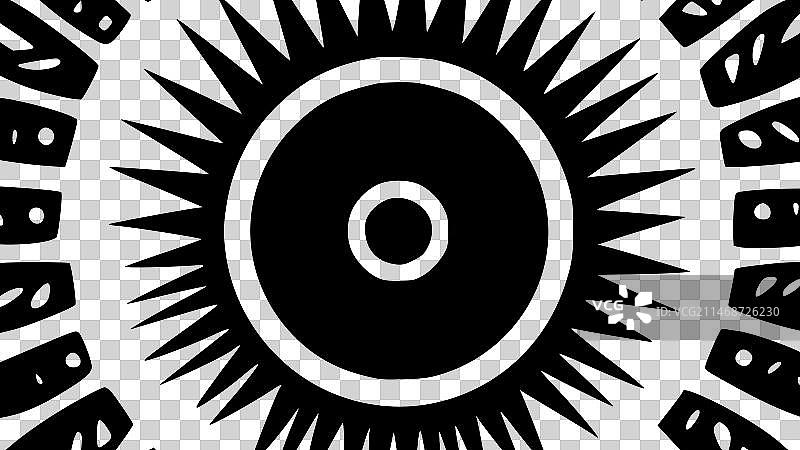 波西米亚风 - 黑白隔离图标图片素材