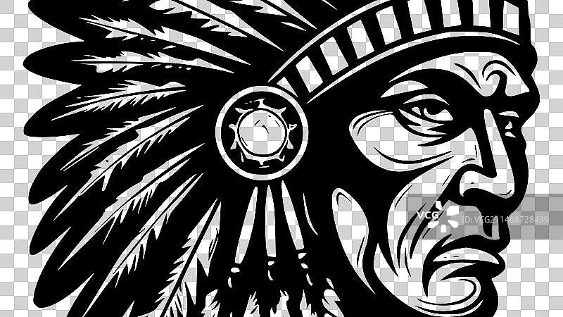 印度酋长 - 高质量Logo - 适用于图片素材