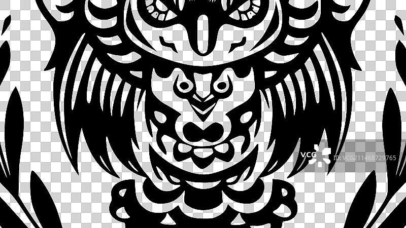 墨西哥极简剪影图片素材