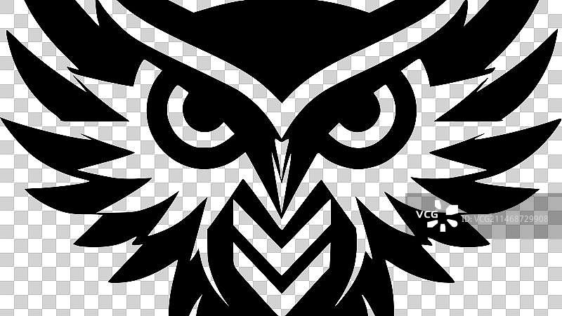 猫头鹰-高品质的标志-理想的t恤图片素材