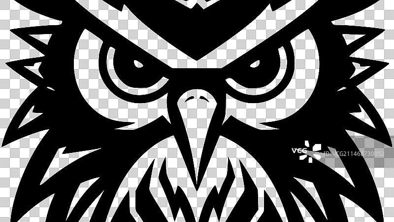 猫头鹰-极简主义和简单的轮廓图片素材