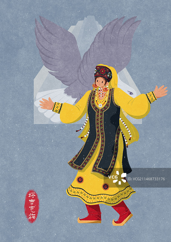 塔吉克族女性图片素材