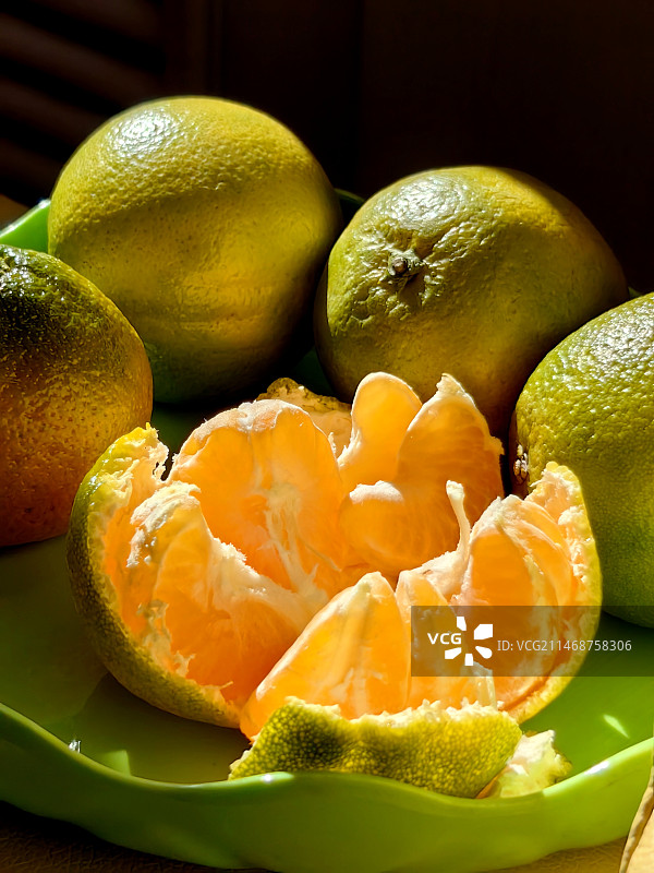 桌上水果的特写镜头图片素材