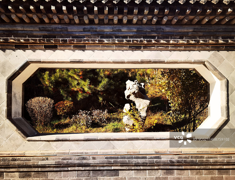 金秋系列之园林景观（内蒙古呼和浩特市北山公园）图片素材