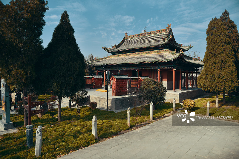 山西运城解州关帝庙之御园财神殿图片素材