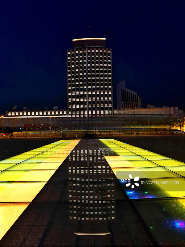 青城夜色美图片素材