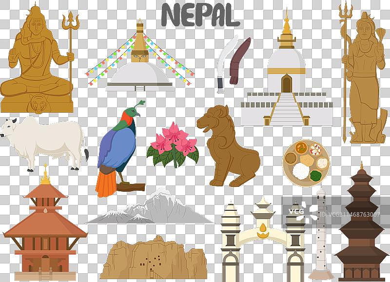 尼泊尔著名地标素材图片素材